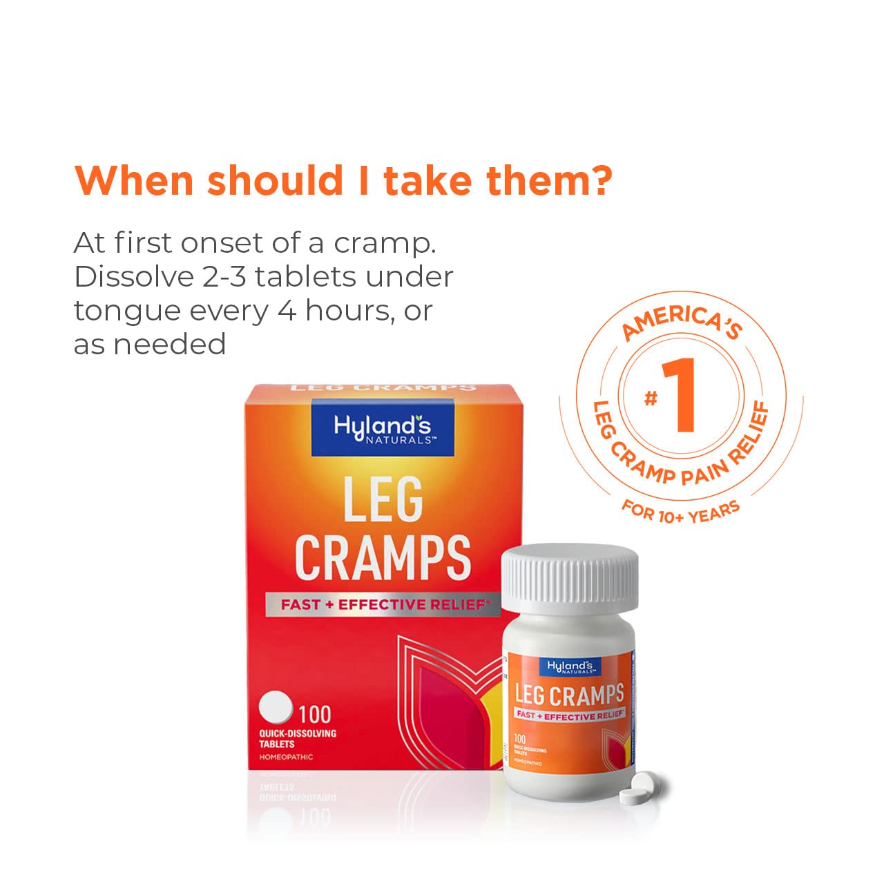 Hyland's Leg Cramps, Relief of Leg, Calf, Charley Horses, and Foot Cramps, 50 Quick-Dissolving Tablets Hyland'sBuy Supplements Australia