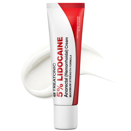 Treatonic 5% Lidocaine Numbing Cream: Lidocaine Cream for Pain Relief, Itching, Burning, Soreness, Hemorrhoid - Maximum Strength Topical Numb Cream - Fast Acting & Long Lasting Numbing Cream- 2.1 oz TreatonicBuy Supplements Australia