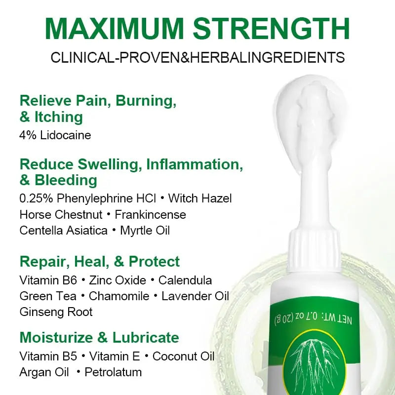 vamy Herbal Hemorrhoid Cream, Hemorrhoid Treatment and Hemorrhoids Cream with Lidocaine 4% and Phenylephrine HCI for Fast Relief of Pain, Swelling, Itching, Burning, Hemorrhoidal Treatment. 2 pc vamyBuy Supplements Australia