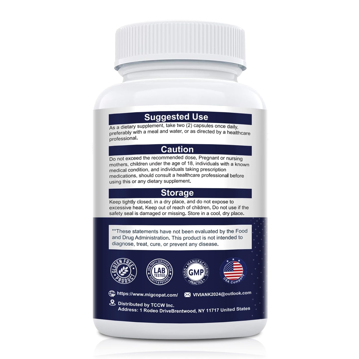 Migcopat Probiotics for Digestive Health, 80 Billion CFU Probiotics, Prebiotics, Postbiotics & Digestive Enzymes, Gut Health Capsules with Berberine, Cinnamon,