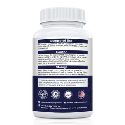 Migcopat Probiotic Prebiotic, Postbiotic & Digestive Enzymes for Digestive Health, 80 Billion CFU Probiotics Complete Gut Support with Berberine, Cinnamon, L-Glutamine