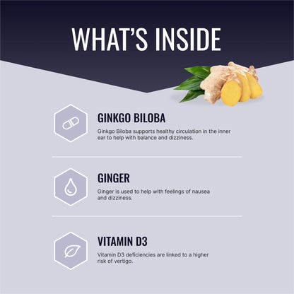 Approved Science VertiSyl - Ginkgo Biloba, Ginger, Vitamin D3, BioPerine - 60 Capsules - 1 Month Supply Approved ScienceBuy Supplements Australia