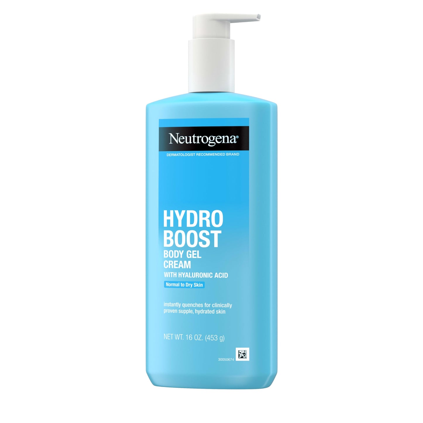 Neutrogena Hydro Boost Body Gel Cream, Hydrating Body Lotion with Hyaluronic Acid for Normal to Dry Skin