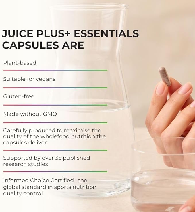 JuicePlus+ Berry Blend: with Concord Grape, Blueberry, Cranberry, and More - Whole Food Based, Vegan, Plant-Based Vitamins - Gluten-Free, Non-GMO, Kosher - 1 Bottle (60 Servings) Juice Plus+ buy supplements Au