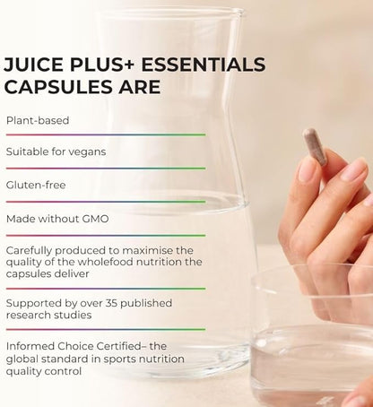 JuicePlus+ Berry Blend: with Concord Grape, Blueberry, Cranberry, and More - Whole Food Based, Vegan, Plant-Based Vitamins - Gluten-Free, Non-GMO, Kosher - 1 Bottle (60 Servings) Juice Plus+ buy supplements Au