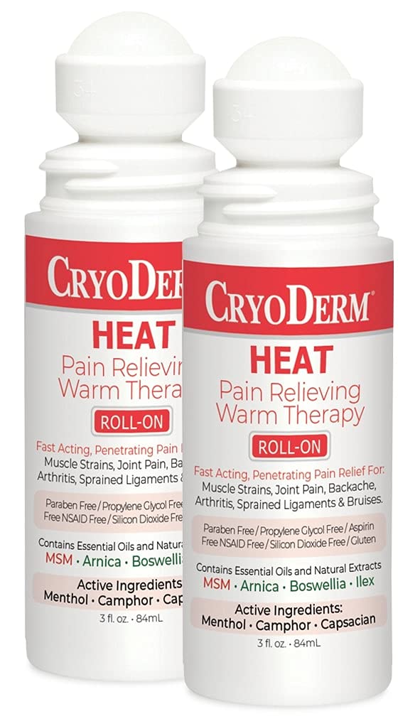 Pkg of 2 CryoDerm Heat Roll-On CryoDermBuy Supplements Australia