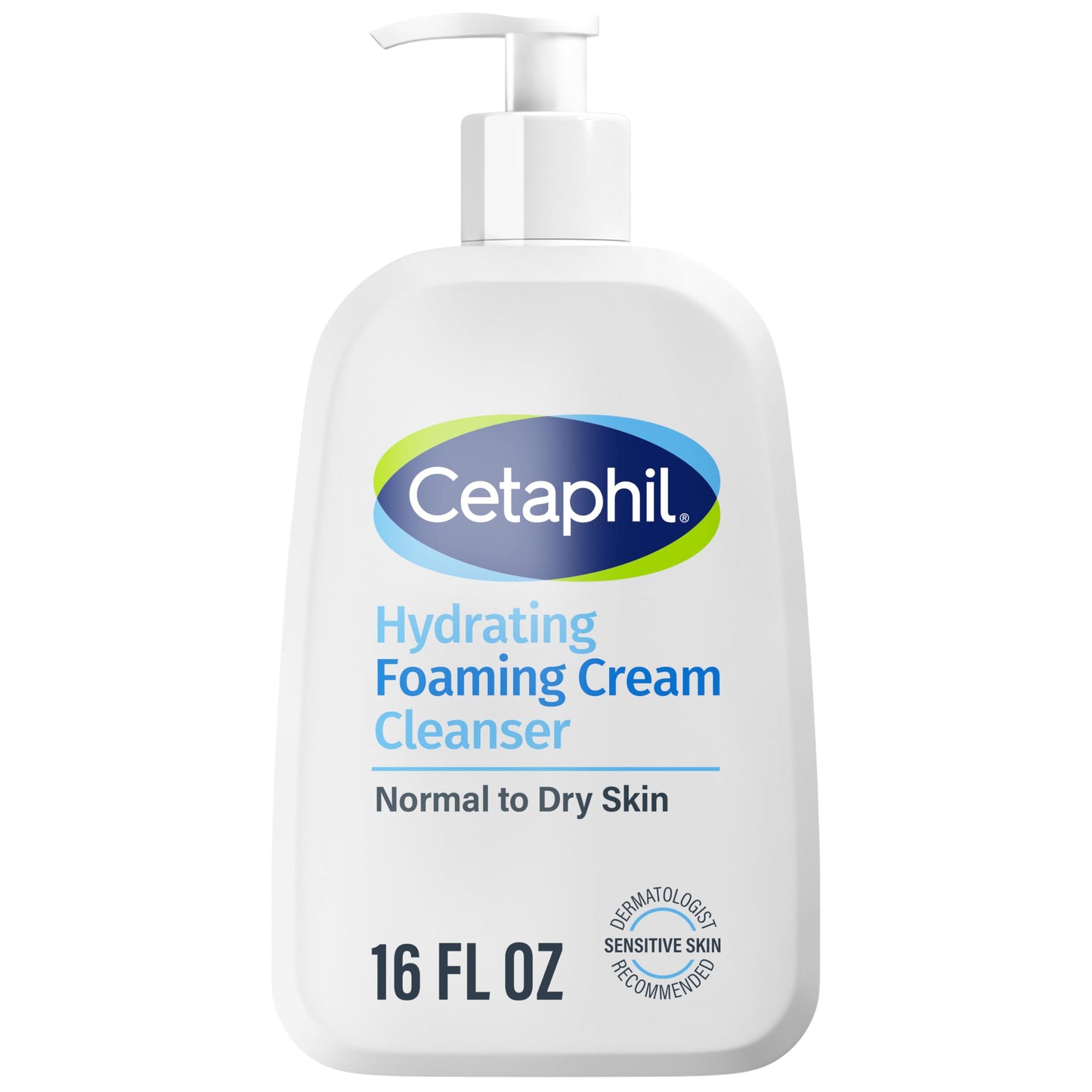 Cetaphil Cream to Foam Face Wash, Hydrating Foaming Cream Cleanser, 16 oz, For Normal to Dry, Sensitive Skin