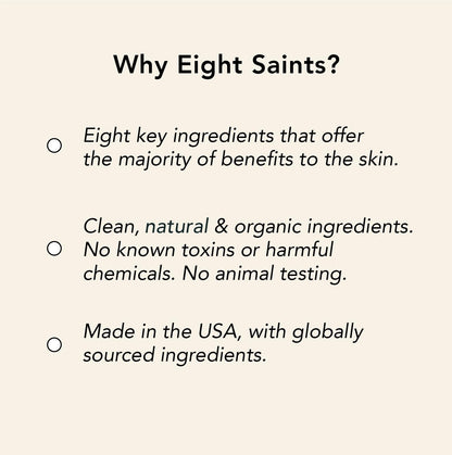 Eight Saints Firm Intentions Anti Aging Neck Cream, Natural & Organic, For Firming Skin and Reducing Wrinkles, 2 Ounces
