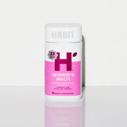 Habit Womens Multi Supplement (60 Capsules) - New Look, Supports General Health & Wellness, 23 Essential Vitamins and Minerals, Fruit extracts