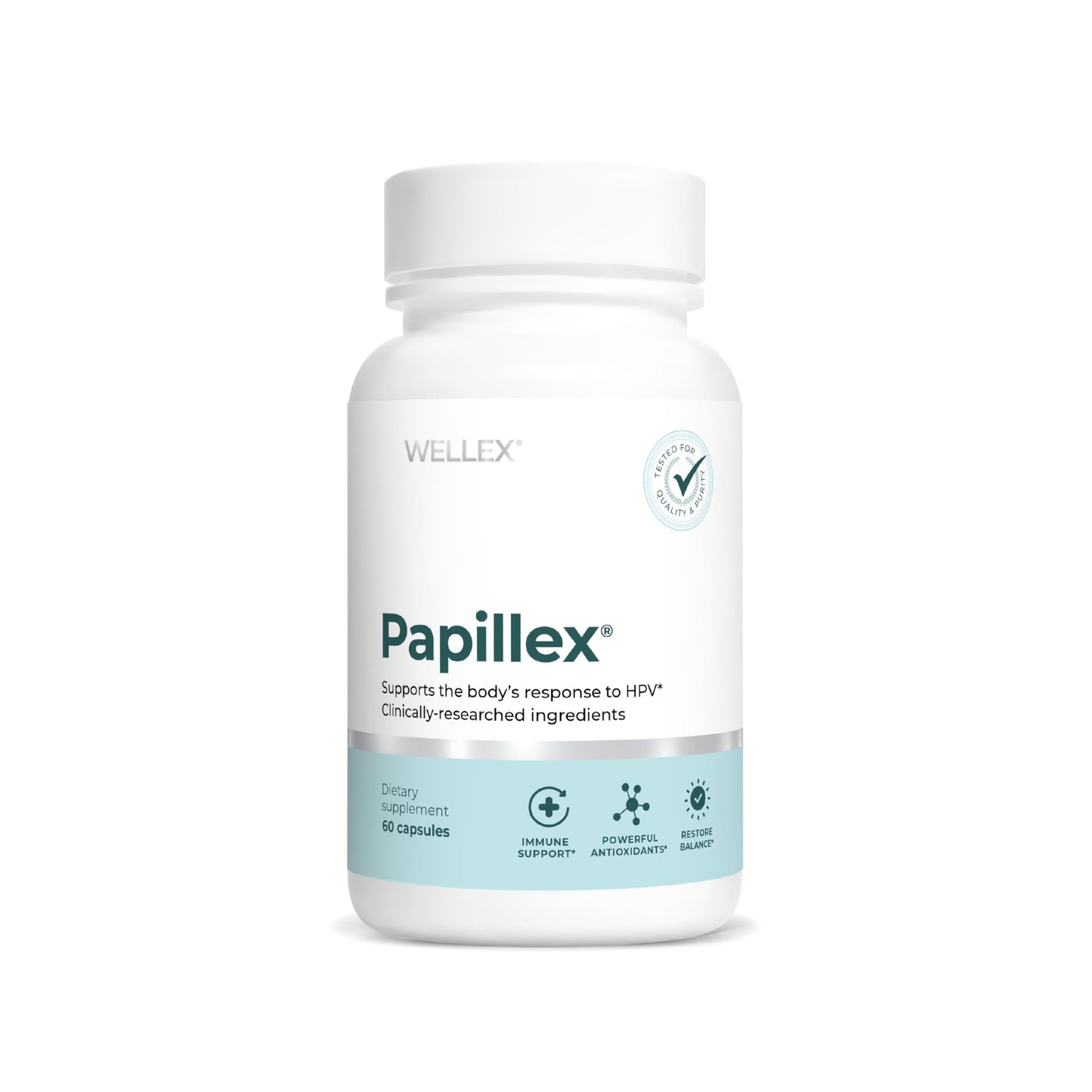 Papillex Dietary Supplement Tablets All Natural Immune Support - Immunity Defense - Best Immune System Booster - Organic 60 Capsules Bottle (Single Bottle) Papillex buy supplements Au