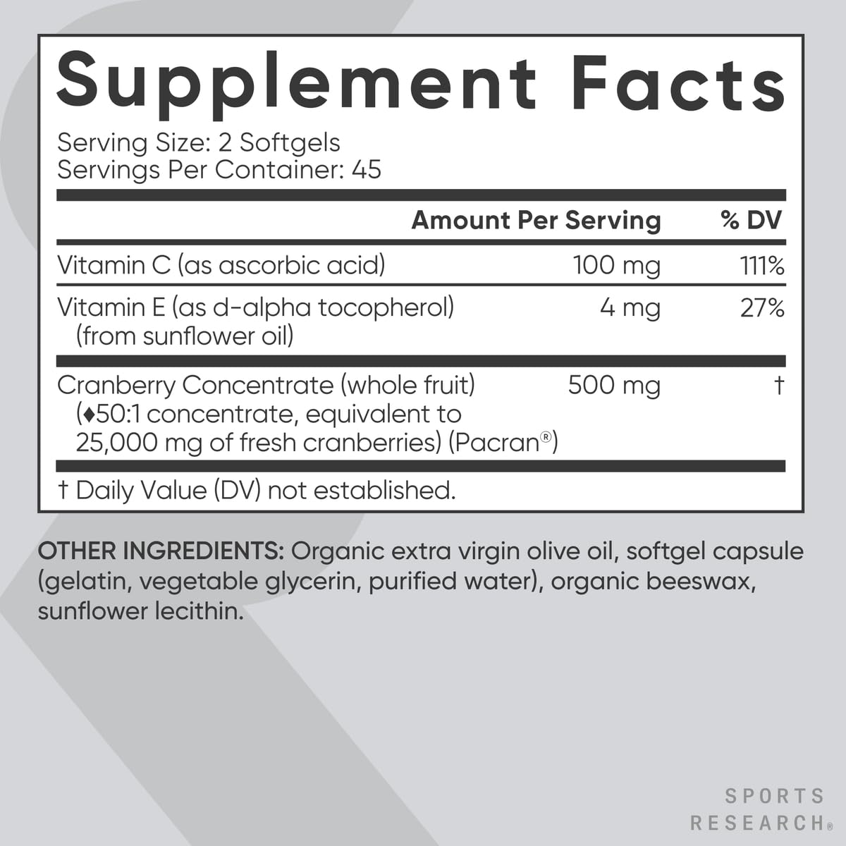 Sports Research® Supplements for Women Pack - Women's Probiotics with Prebiotics 65 Billion CFU (30 Capsules) and Cranberry Fruit Complex Supplement (90 Softgels) Sports Research buy supplements Au