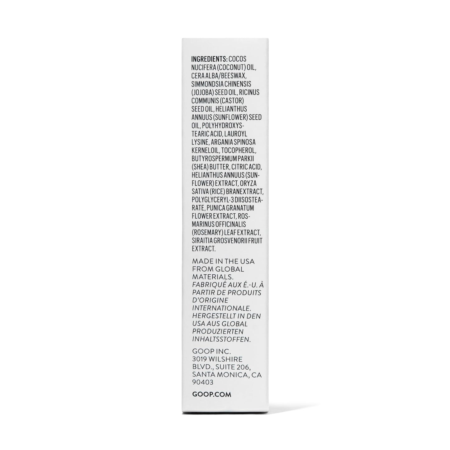 goop Beauty Clean Lip Balm | Dry Lips Treatment | Coconut Oil, Pomegranate Extract, & Shea Butter | Petroleum Free | 0.16 oz goopBuy Supplements Australia