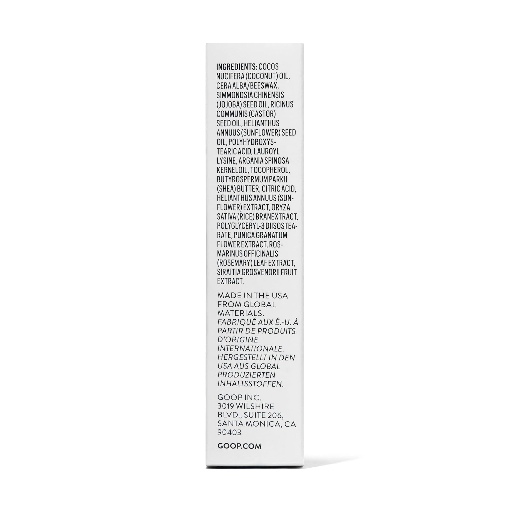 goop Beauty Clean Lip Balm | Dry Lips Treatment | Coconut Oil, Pomegranate Extract, & Shea Butter | Petroleum Free | 0.16 oz goopBuy Supplements Australia