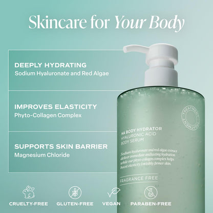 Saltair Hyaluronic Acid Body Serum – Hydrating Body Lotion for Smoother Looking Skin