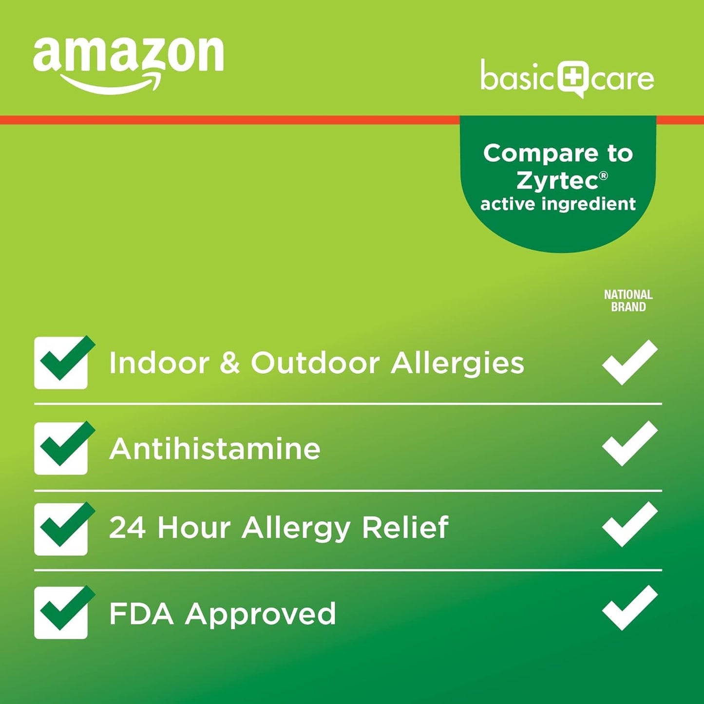 Amazon Basic Care All Day Allergy, Cetirizine Hydrochloride Tablets, 10 mg, 24-Hour Relief for Sneezing, Runny Nose, Itchy Eyes & Throat, Indoor & Outdoor Allergy Relief, 30 Count (Packaging may vary) Amazon Basic Care buy supplements Au