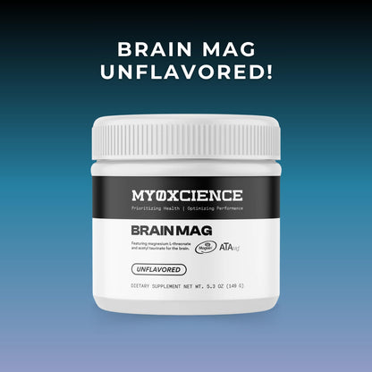 MYOXCIENCE Brain Mag | Magnesium L-Threonate Magtein & Magnesium Glycinate Powder (Unflavored) (60 Servings) MYOXCIENCE buy supplements Au
