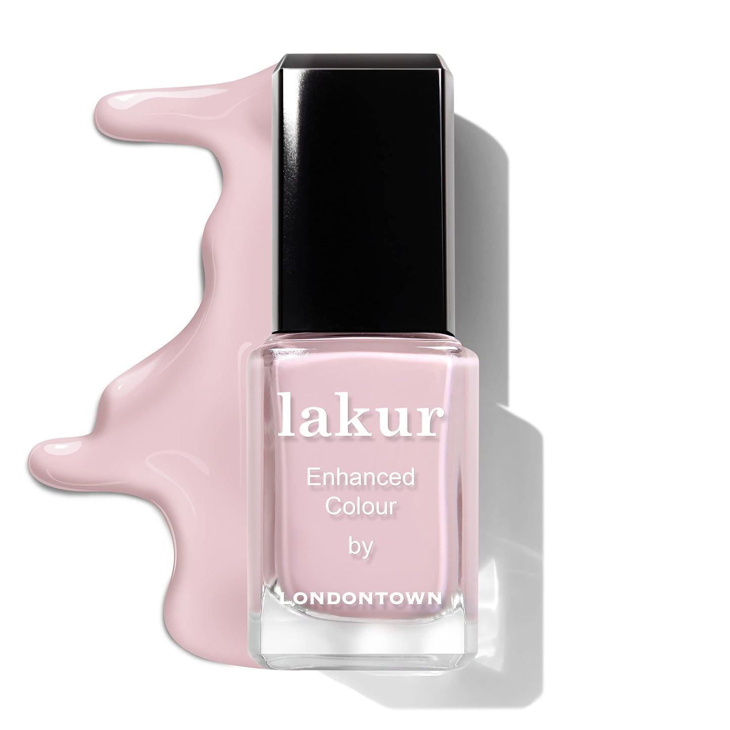 LONDONTOWN Lakur Nail Polish – Pink & Purple Shades, Rosewater, 0.4 Fl Oz, Long-Lasting, Streak-Free, Chip-Resistant | 21+ Free Non-Toxic Vegan Nail Color, Strengthens & Hydrates Nails