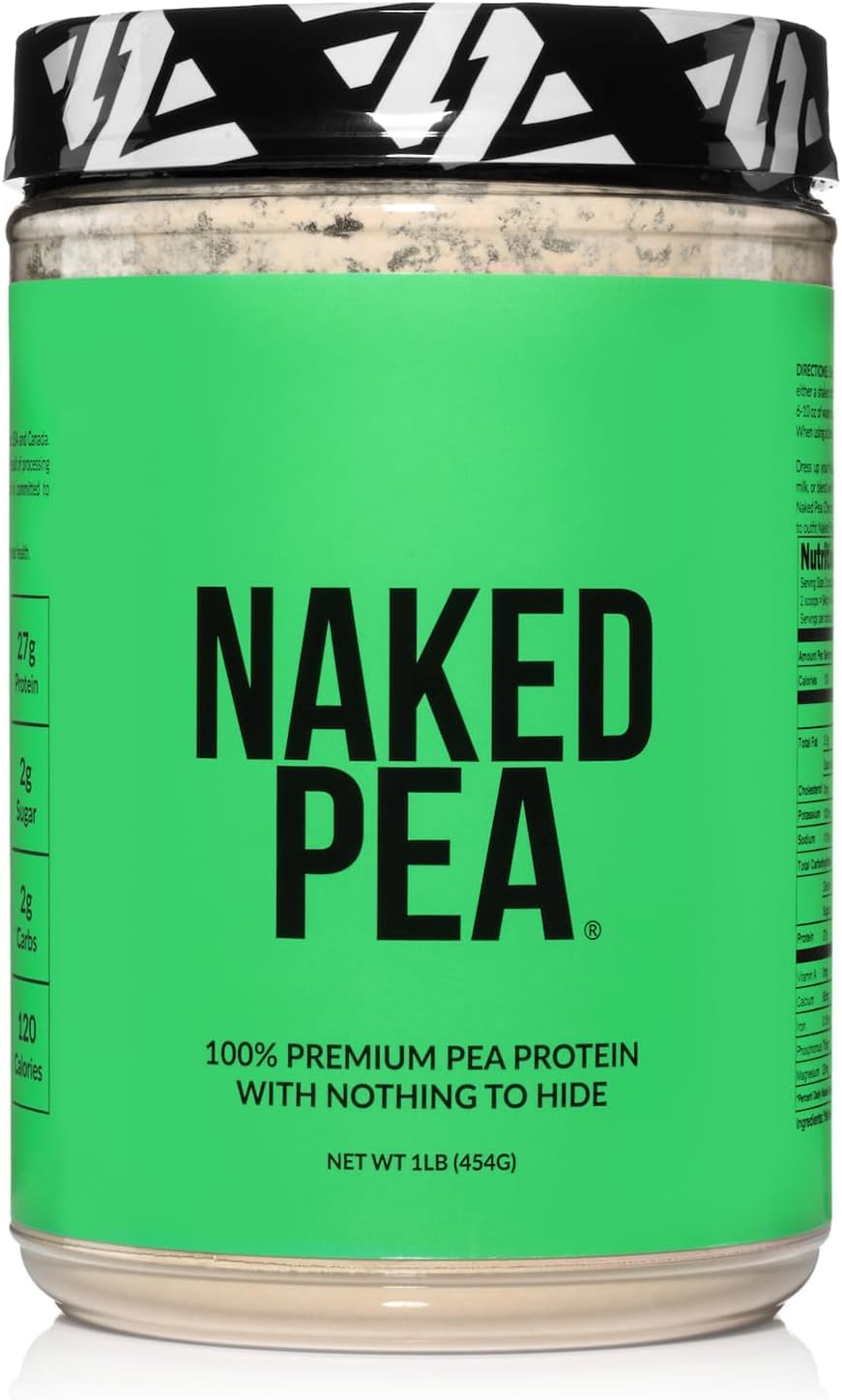 NAKED Pea - Pea Protein Isolate - Plant Based, Vegetarian & Vegan Protein. NSF Certified, Easy to Digest, Non-GMO, No Lactose