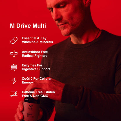 Mdrive Elite Multi - Natural Energy, Strength, Stress Relief, Lean Muscle, Immune Health Support from Zinc, Selenium, Manganese & Vitamin D, Enzymes for Digestive Support Mdrive buy supplements Au
