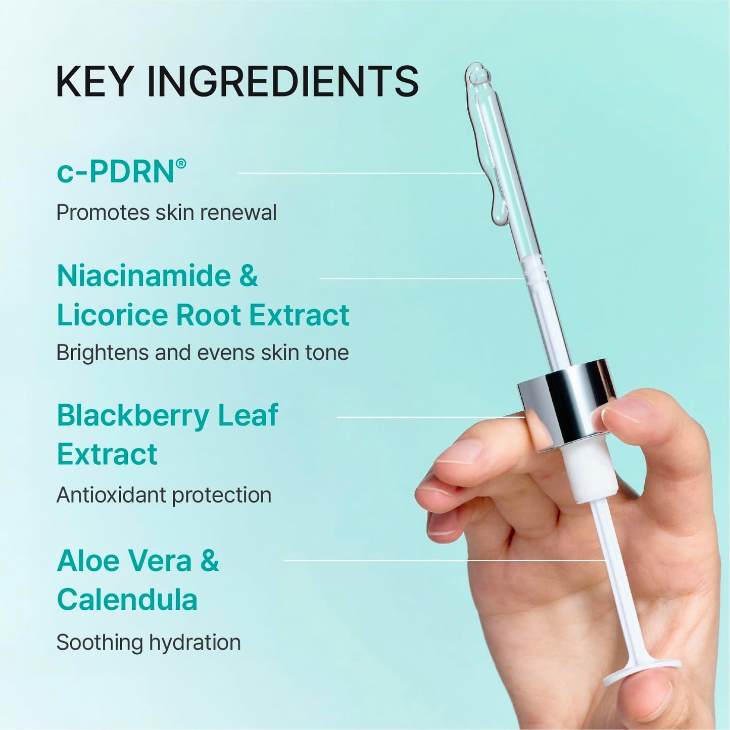 REJURAN® Turnover Ampoule, c-PDRN® – Original Salmon DNA PDRN Face Serum for Rejuvenation, Firming, Hydration & Youthful Glow