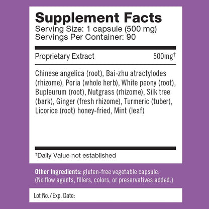 Herbalogic - Decompress MX Herb Capsules - Maximum Stress & Tension Relief - Reduces Anger & Moodiness, Positive Mood Support - Based on the Traditional Chinese Formula Xiao Yao San - 90 Cap Count HerbalogicBuy Supplements Australia
