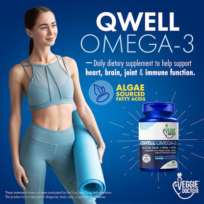 Vegan Omega 3 Supplement – Algae Omega 3 with DHA EPA DPA – Vegan Capsules from Algal – Fish Oil Alternative – Plant-Based Algae Oil Formula – Non-GMO