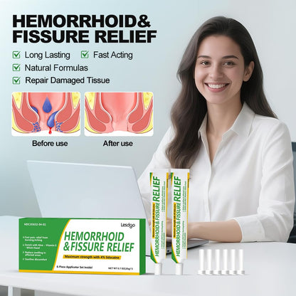 Lesdgo Hemorrhoidal Ointment(2 Pack),Hemorrhoid and Fissure Cream Witch Hazel Maximum Strength Pain Relief,for Itching and Swelling LesdgoBuy Supplements Australia