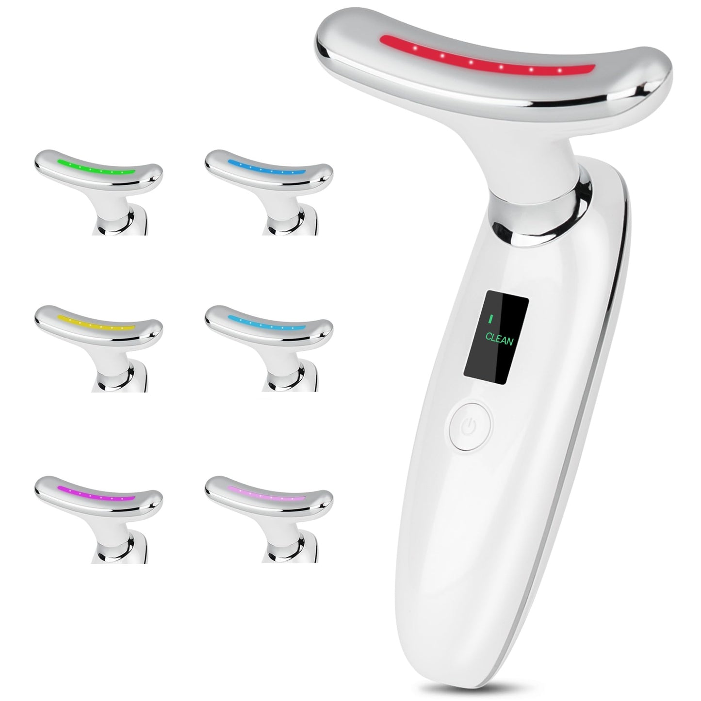 VRAIKO Lilac 7-in-1 Beauty Massager for Face and Neck - Jawline Lifting & Firming - Face Lymphatic Drainage Massager for Anti Aging Wrinkle, Forehead Lines, and Dark Circles, White VRAIKO buy supplements Au