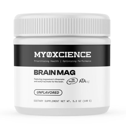 MYOXCIENCE Brain Mag | Magnesium L-Threonate Magtein & Magnesium Glycinate Powder (Unflavored) (60 Servings) MYOXCIENCE buy supplements Au