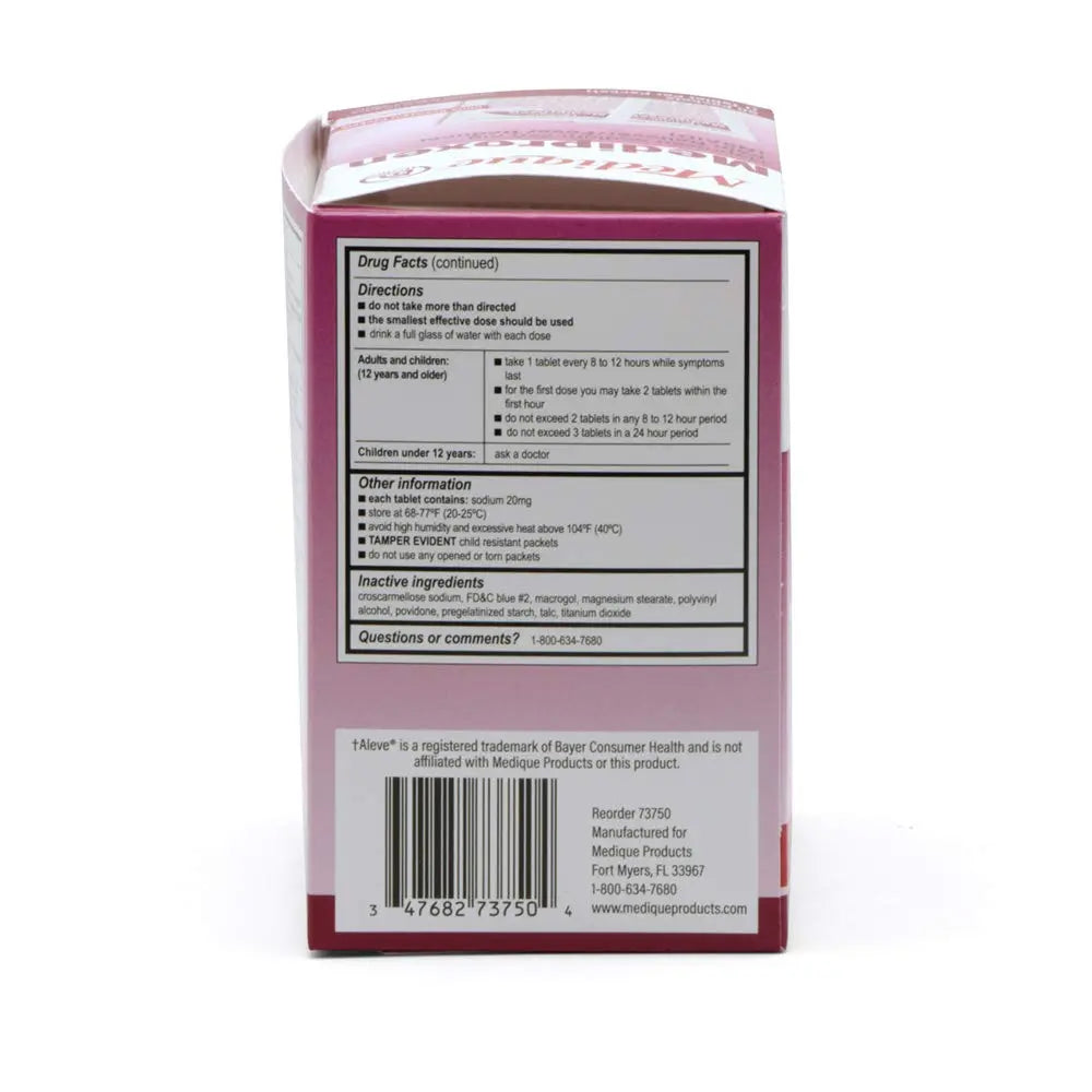 Medique @ Home Mediproxen Compare Active Ingredient to Aleve 50 x 1 (Child Resistant Packaging), White (73750) MediqueBuy Supplements Australia