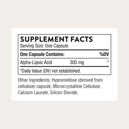 THORNE - Alpha-Lipoic Acid - Provides Antioxidant Support - Supports Liver Detox & Nerve, Eye, Metabolic & Liver Health* - Third-Party Certified - Gluten, Dairy & Soy-Free - 60 Capsules THORNE buy supplements Au