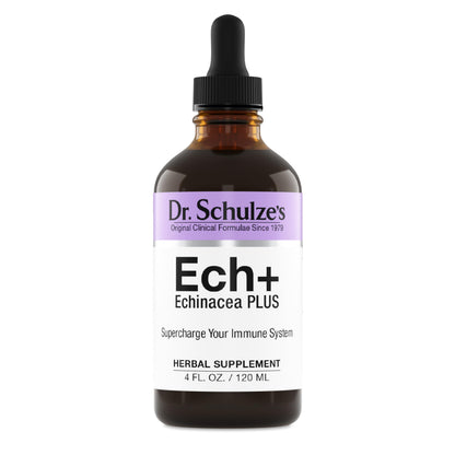 Dr. Schulze's Echinacea Plus | Echinacea Root and Seed | All Organic Extract | Gluten-Free & Non-GMO for Immune System Support | 4 oz Dr. Schulze'sBuy Supplements Australia