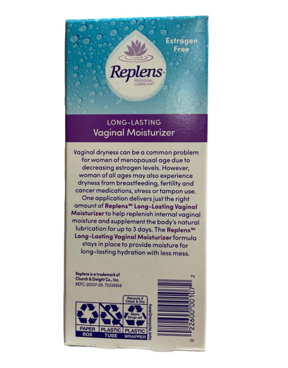 Replens Long-Lasting Vaginal Moisturizer with Reusable Applicator, 1.23 Ounce Replens buy supplements Au