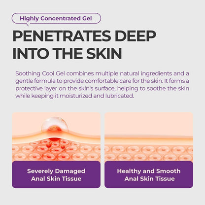 HongTu Soothing Cooling Gel for Anal Skin Care, Hemorrhoid Cream for Itching, Swelling, Burning and Discomfort Relief - 0.7Oz Tube (1pc) HongTuBuy Supplements Australia