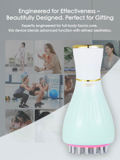 FEEJOY Lymphatic Drainage Massager & Massage Tool with Cellulite Oil, Body Sculpting Machine & Fascia Blaster for Cellulite with Microcurrent, Light, Heat & Vibration, for Legs, Arms & Belly FEEJOY buy supplements Au