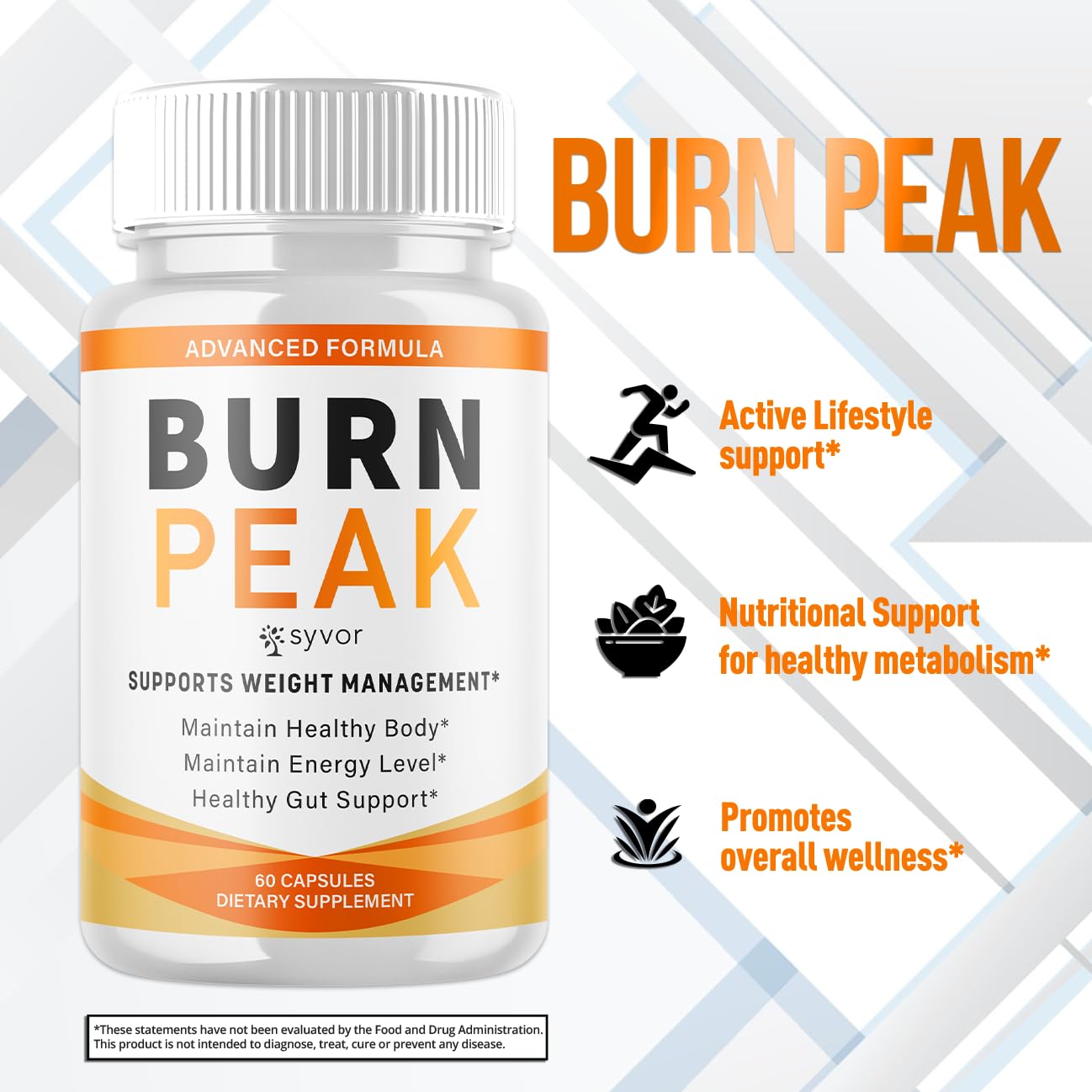 (5 Pack) Burn Peak Capsules, Official Burnpeak Pink Salt Pills with All Natural Ingredients, Advanced Health and Wellness Supplement with Premium Vitamins for Active Lifestyle Support (300 Capsules) Syvor buy supplements Au