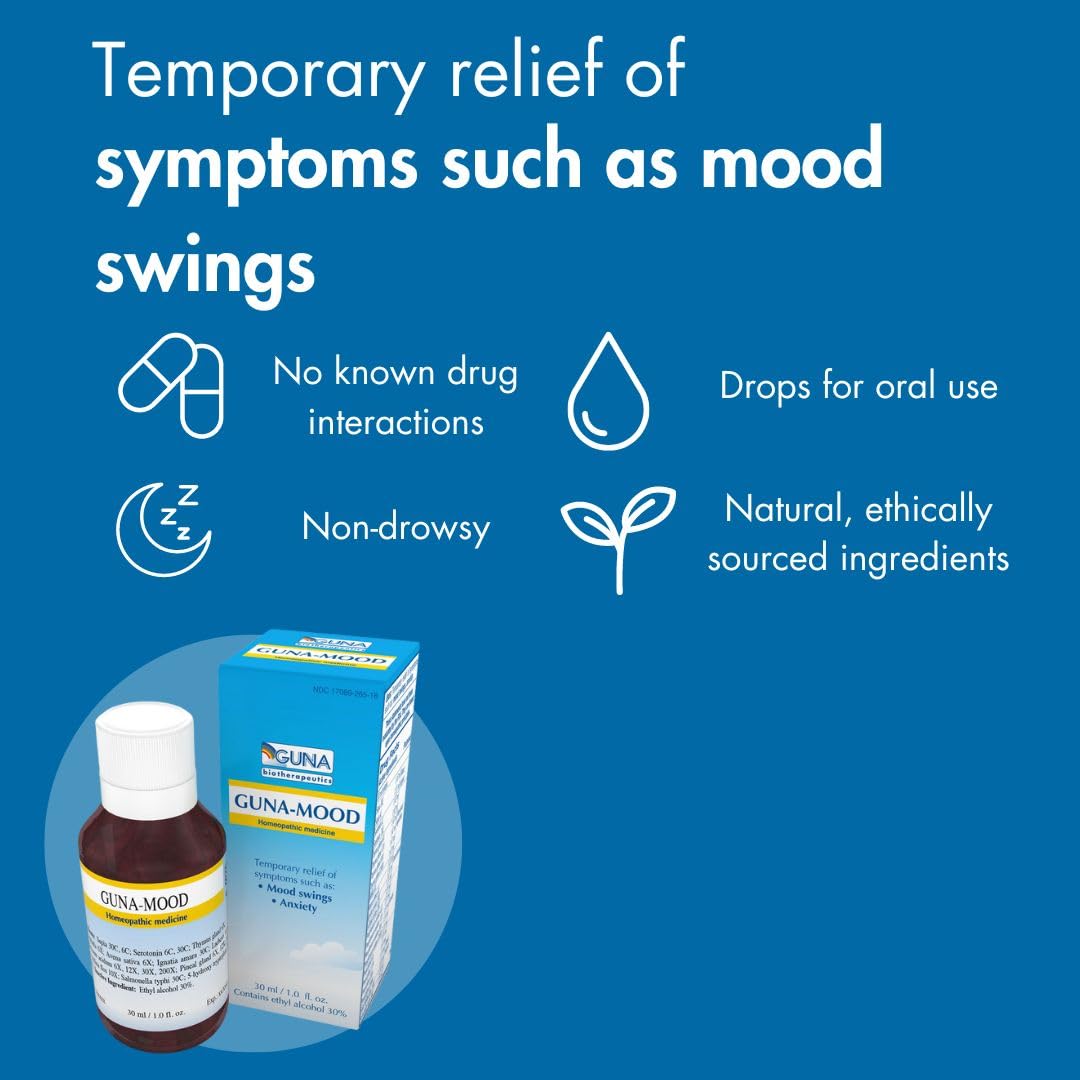 Guna Mood Natural Homeopathic Relaxation Aid - 1 Ounce
