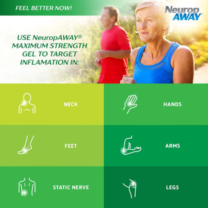 NeuropAWAY® Maximum Strength Gel, for Nerve discomfort, Burning, Tingling, and Numbness 2oz NeuropAWAYBuy Supplements Australia