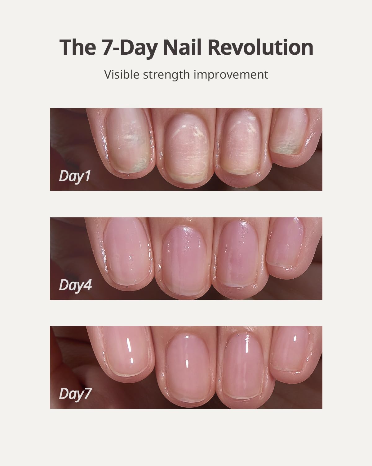 BTArtboxnails Naillush Nail Strengthener & Growth - Repair Damaged Nails, Strengthen Weak & Thin Nails, Extra Strong Nail Growth Treatment