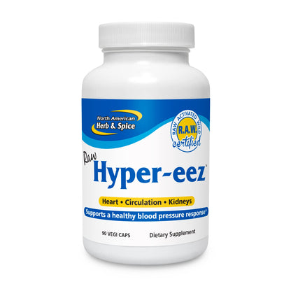 NORTH AMERICAN HERB & SPICE Hyper-eeZ - 90 Vegi Caps - Herbs, Spices, Flowers, Berry Blend - Blood Pressure & Circulation Support - Assists with Heart, Circulation, Kidneys - Non-GMO - 90 Servings NORTH AMERICAN HERB & SPICEBuy Supplements Australia