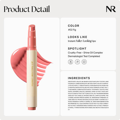 Nature Republic HONEY MELTING LIP (02 FIG) SOFT LIP STICK, Hydrating Gloss, Moisturizing balms, Sheer tint, Shine & Nude, Glowy Finish, korean make up Nature RepublicBuy Supplements Australia