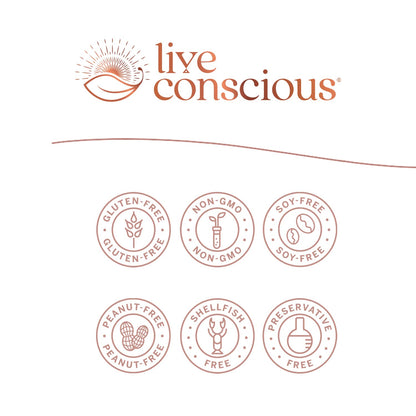 Live Conscious KSM-66 Ashwagandha Supplement w/L Theanine & AlphaWave - ZenWell Everyday Stress Relief, Cognitive, Brain Health