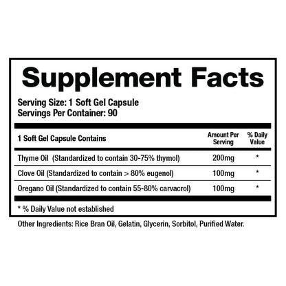 BioMatrix Biofilm Disruptor, GI Repair Digestive Supplement for Men and Women, Oil of Thyme, Oregano & Clove, Gut Microbiome & Intestinal Health Support | Microb-Defend (90 Softgels) BioMatrixBuy Supplements Australia