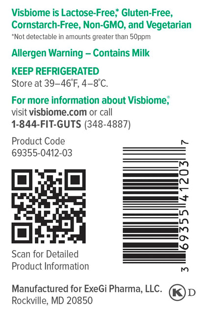 Visbiome® GI Care - High Potency Probiotic - 112.5 Billion CFU Live Probiotics, Original De Simone Formulation