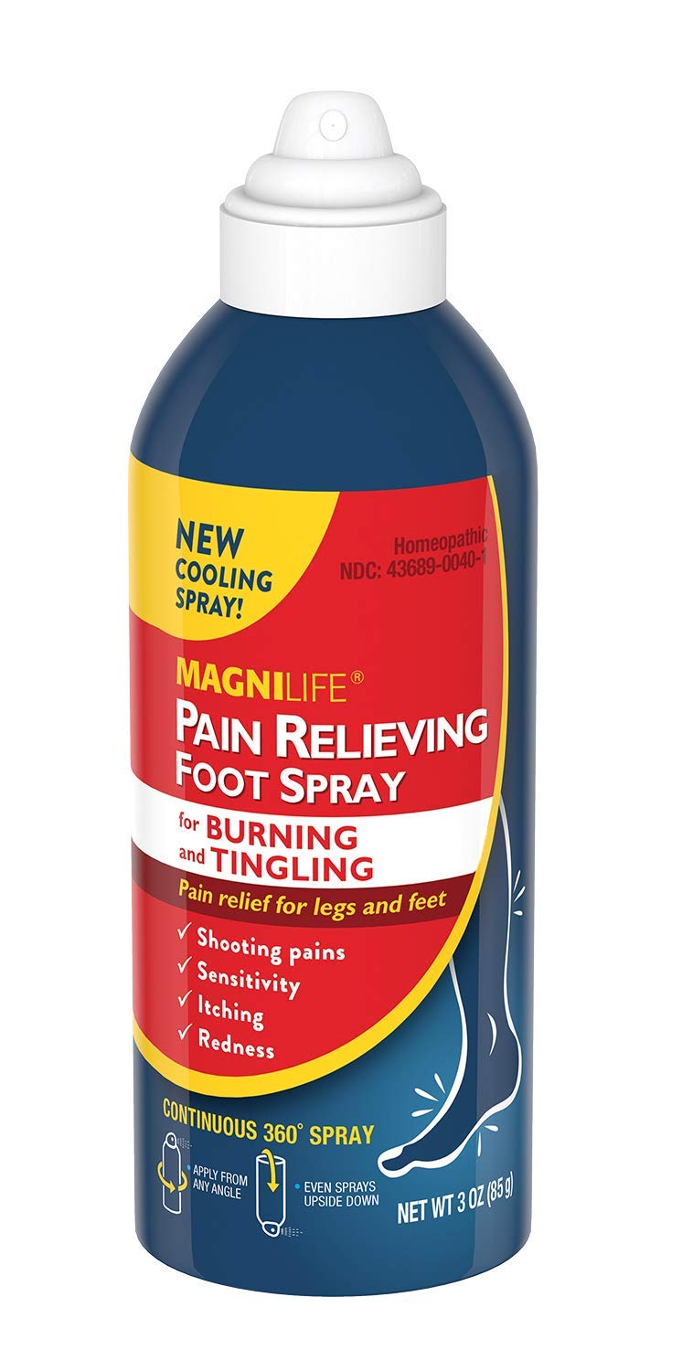 MagniLife Pain Relief Foot Spray, 3 oz, Pain Relief for Burning, Tingling or Sensitivity in Feet and Legs, No Alcohol Cooling Spray Moisturizes Dry, Cracked Heels MagniLifeBuy Supplements Australia