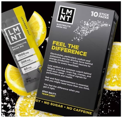 LMNTS Lemonade Zero-Sugar Electrolytes Drinks - 10ct/2.1oz