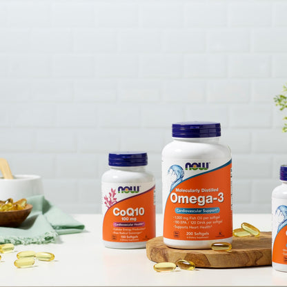 NOW Foods Supplements, CoQ10 (Coenzyme Q10) 100 mg, Pharmaceutical Grade, Cardiovascular Health*, 150 Softgels NOW Foods buy supplements Au