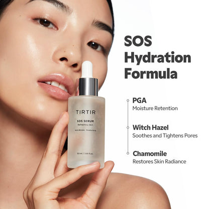 TIRTIR SOS Serum - Radiant Glow Boosting Face Serum - Plumping, Anti Aging, Hydrating - Visibly Smooth and Glowy Skin - Fragrance Free for All Skin Types, 1.69 fl.oz. TIRTIRBuy Supplements Australia