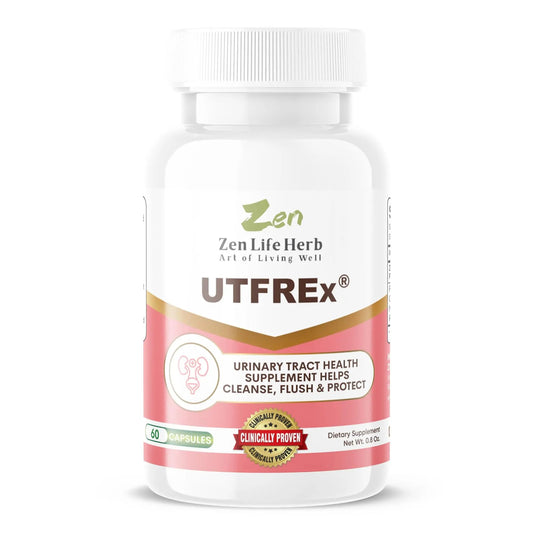 ZEN LIFE HERB UTFREx – Fast Acting - Promotes Urinary Tract Health Supports Healthy Immune and Urinary System, No Vitamins, Minerals, Prebiotics, Sugar, Plant-Based Supplement (60 Capsules) ZEN LIFE HERBBuy Supplements Australia