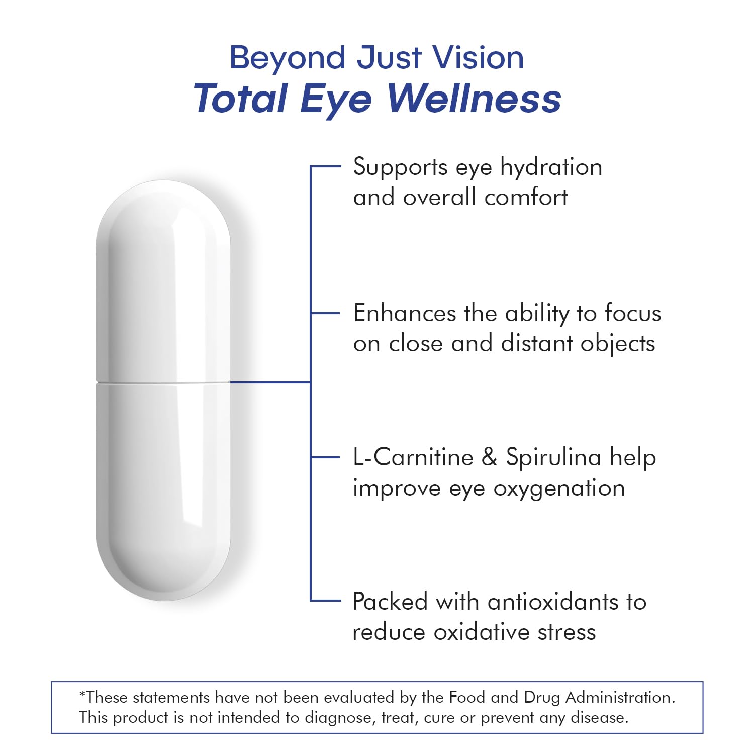 VisiUltra Eye Health Supplement – 14 Essential nutrients for Clear Vision, Blue Light Protection, and Long-Term Eye Health. Supports Clarity and Eye Wellness. 60 Capsules. (1 Pack) VisiUltraBuy Supplements Australia